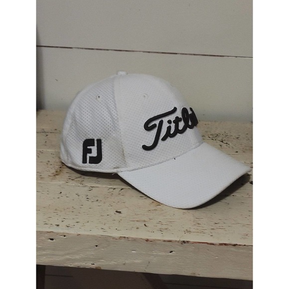 Titleist FJ Footjoy Pro V1 Golf Hat Cap Fitted Mesh Stretch fit Sz S/M - Picture 6 of 13